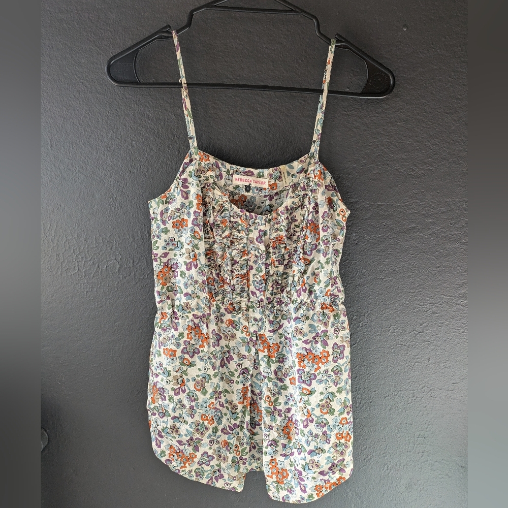 Rebecca Taylor Silk Floral Cami, Sz 4